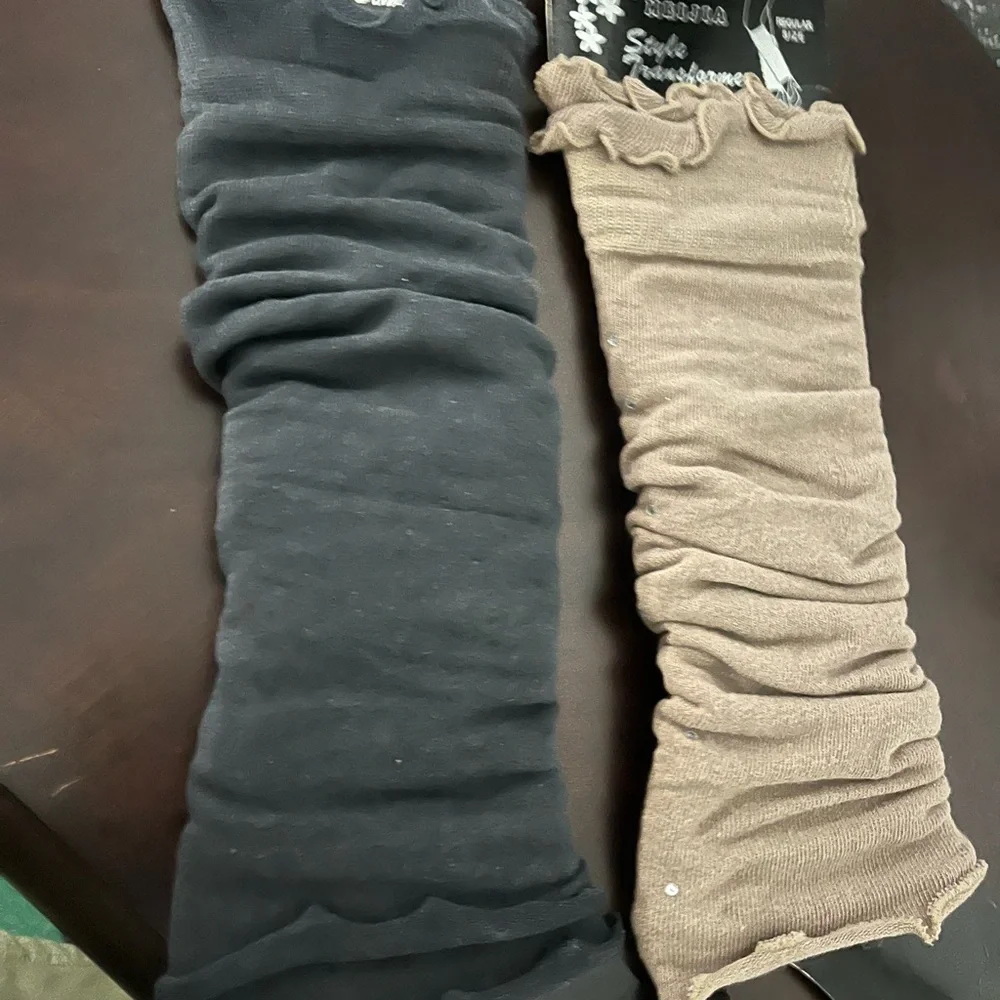 2 pairs Leg Warmers with rhinestones NWT